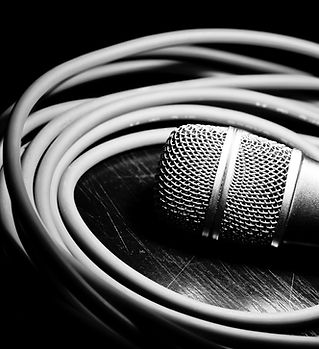 Black & White Microphone