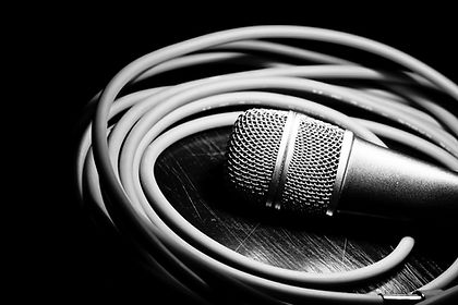 Black & White Microphone