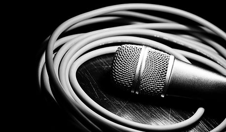 Black & White Microphone