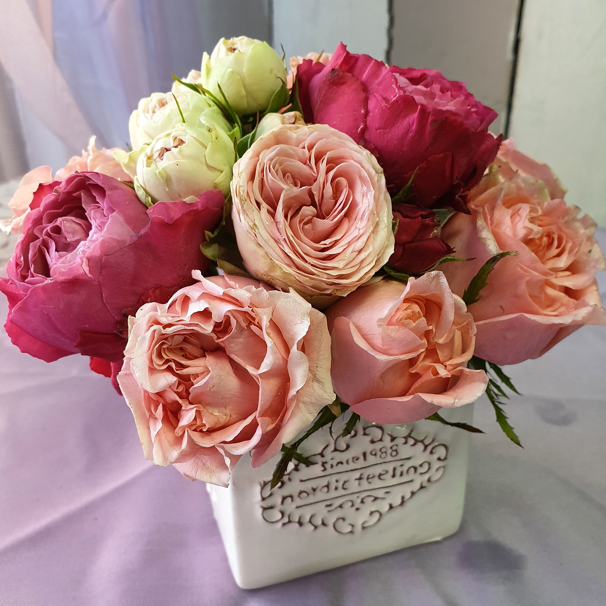 Мини композиция в кашпо