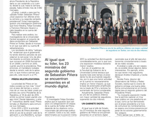 El Mercurio I "Un Presidente con gabinete digital"