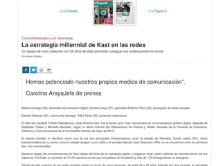 La estrategia millennial de Kast en las redes