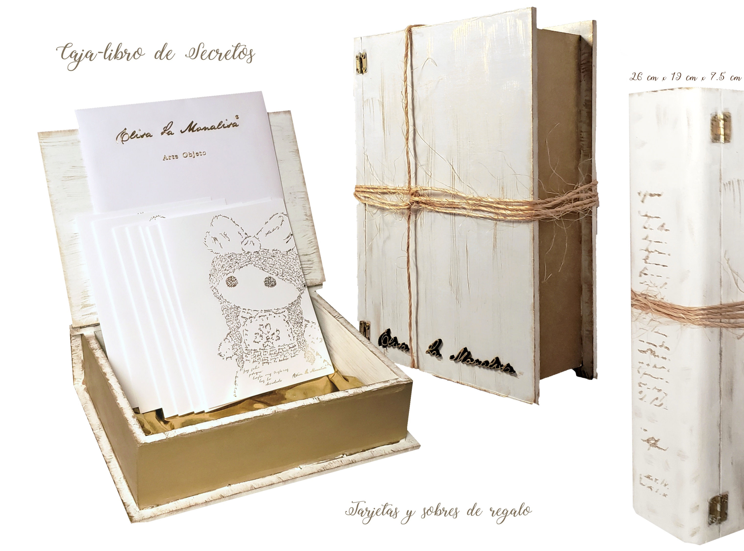 Caja libro para secretos