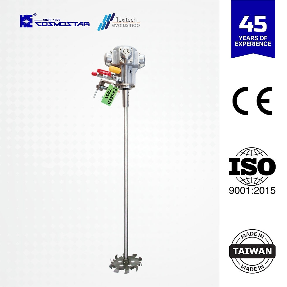 Thumbnail: COSMOSTAR AM0707 –1/2HP Air-Operated Motor Agitator, Five-Radial Piston