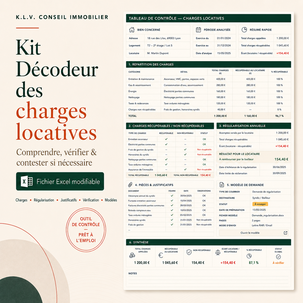 Kit Locataires - Décodeur des charges locatives