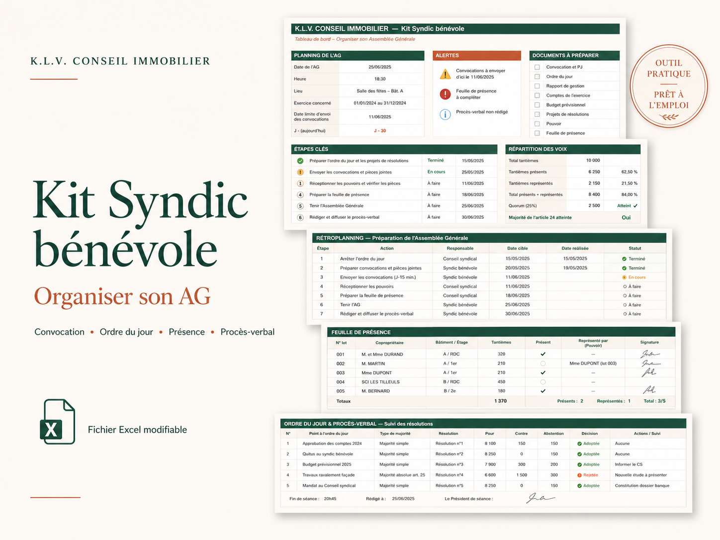 Kit Syndic Bénévole - Organiser son Assemblée Générale