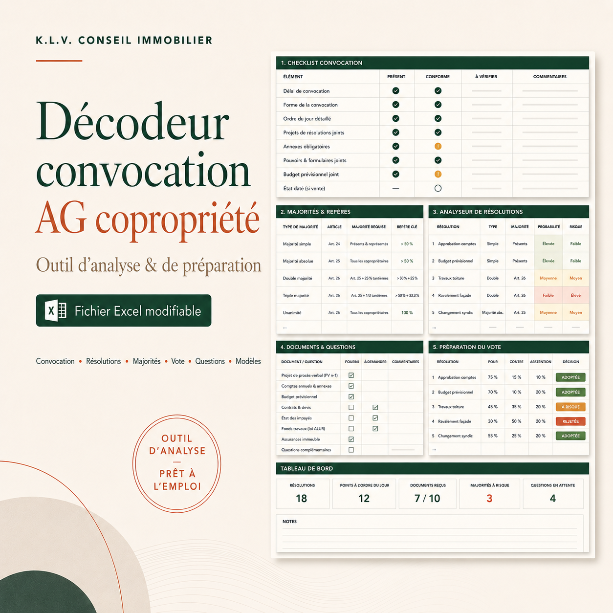 Kit Copropriétaires - Décodeur Convocation Assemblée Générale
