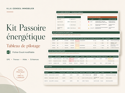 Image descriptive du tableau Excel du kit bailleur "Passoire énergétique - tableau de pilotage"
