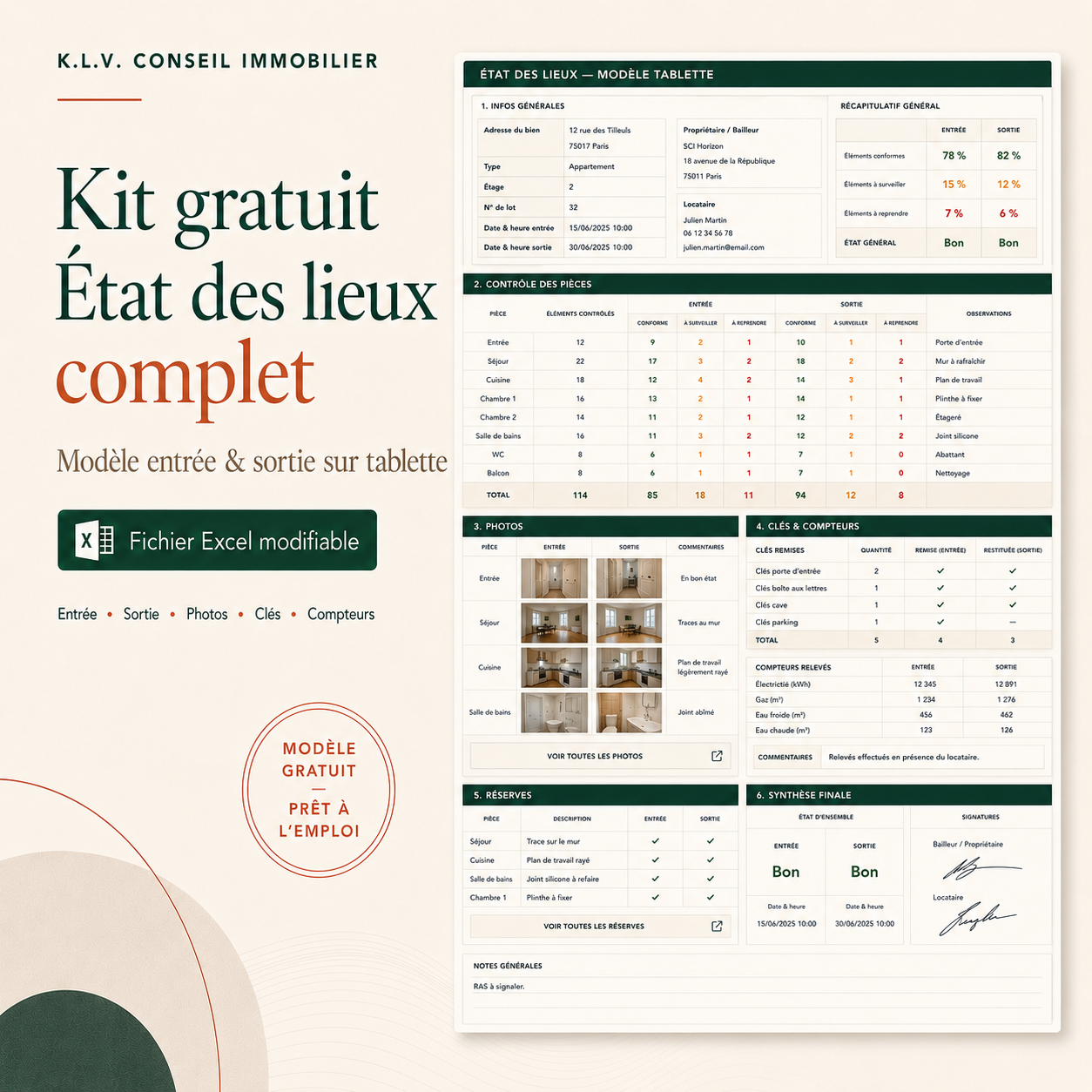 Kit Bailleur - État des lieux