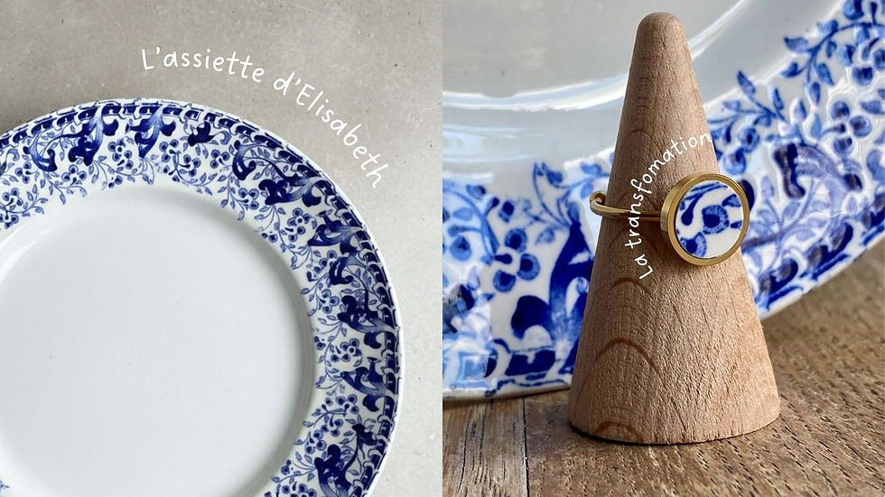 Transformation de l'assiette d'Elisabeth