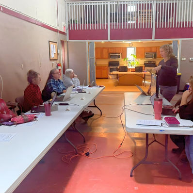 Local business owners attending an in-person digital marketing workshop focused on Google Business Profile optimization