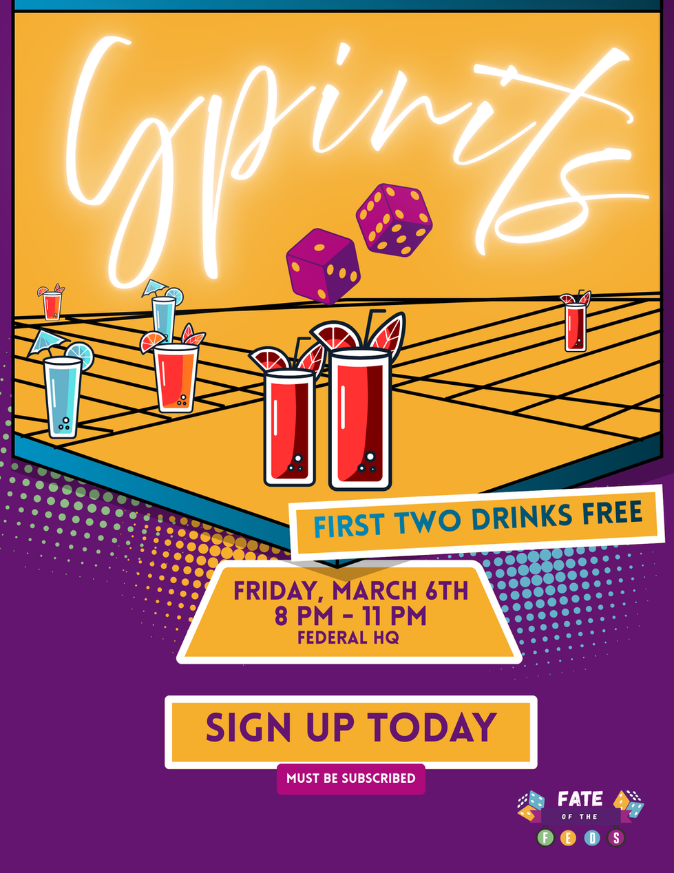Cyan Yellow Retro Playful Family Game Night Flyer-3