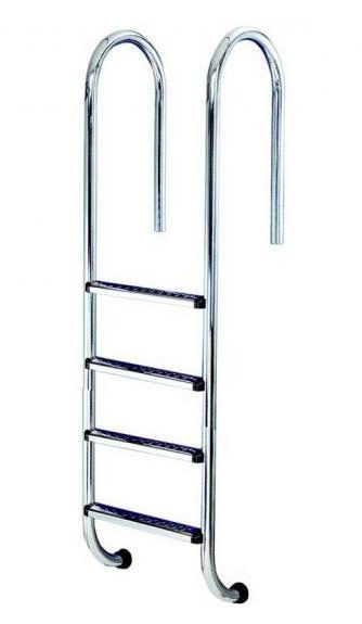 Настенная лестница для бассейна, 4 ступени — AstralPool Wall Luxe AISI-316
