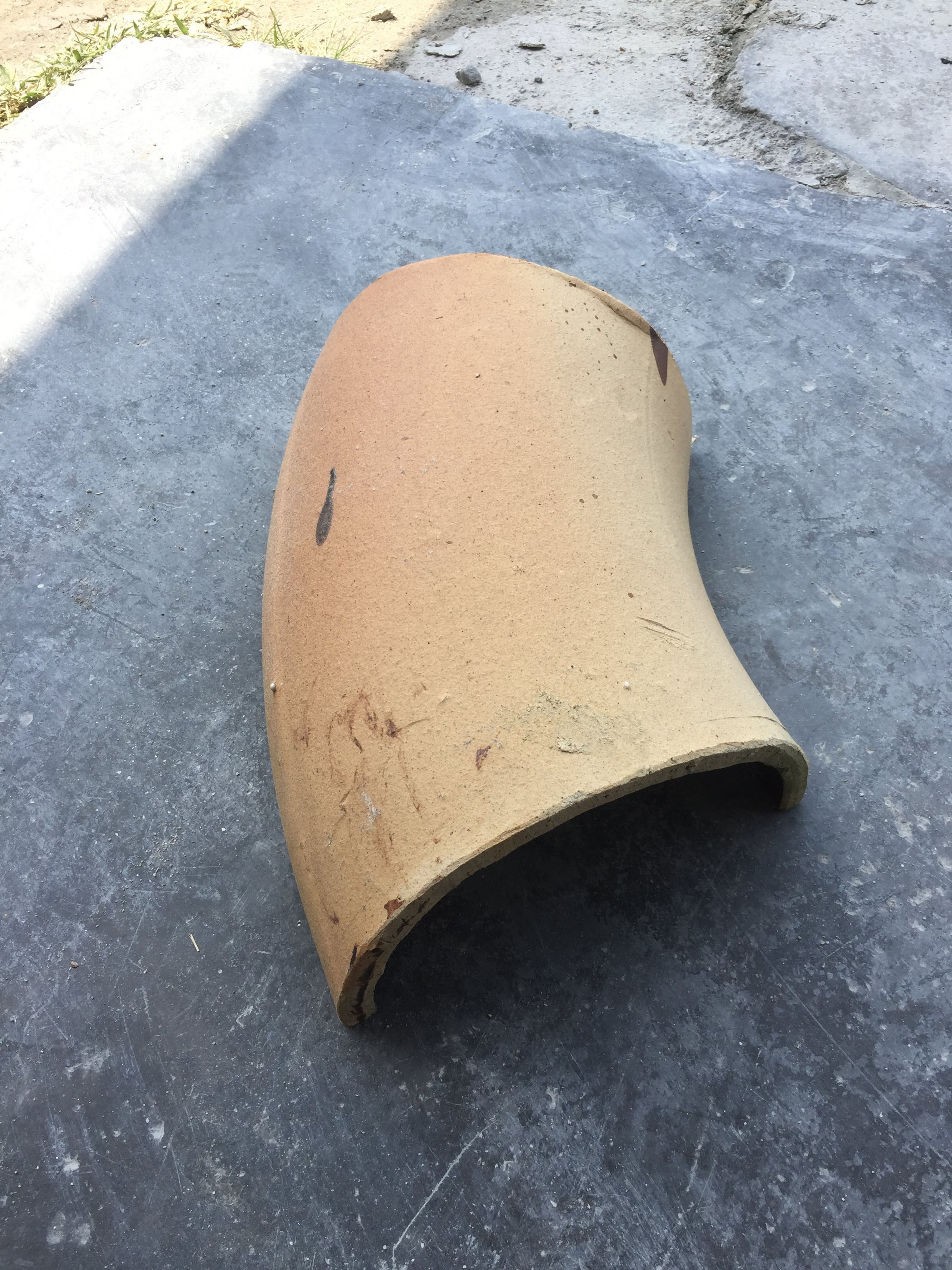 Semi Glazed Ware Half Round Bend