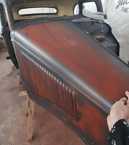 patina lackierung motorhaube