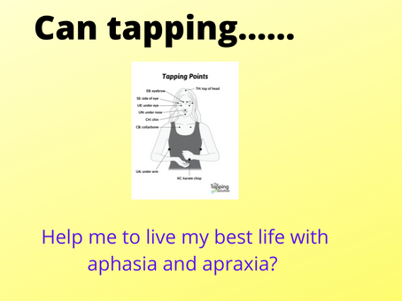 Another way to reduce stress? ……Tapping 