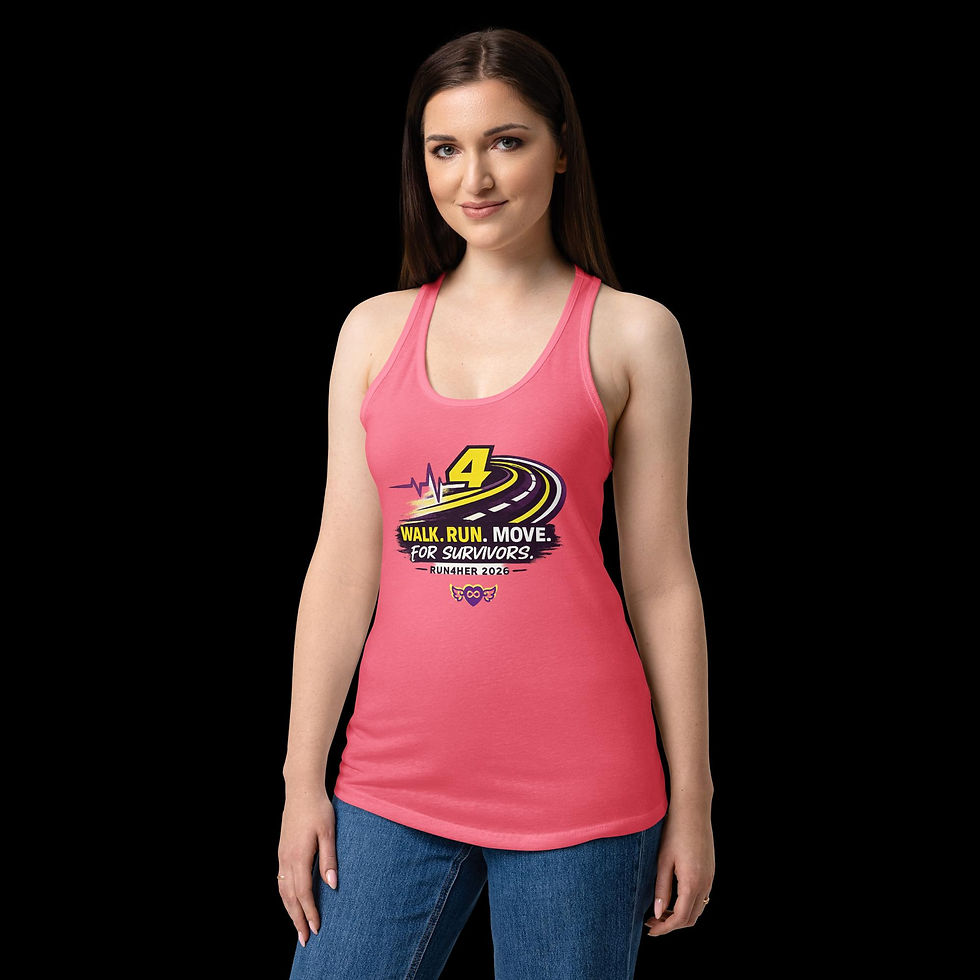 Thumbnail: #Run4Her Women’s fitted racerback tank top
