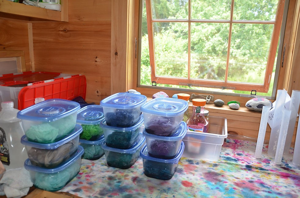 Wrapping Up Summer Fabric Dyeing