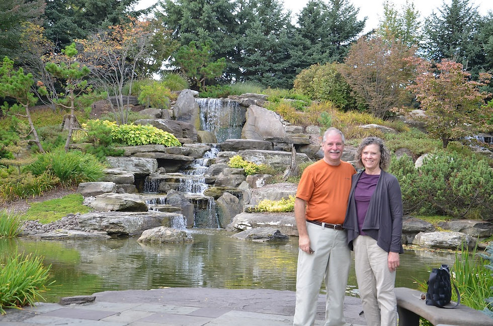 Gail and Bill at Meijer Gardens