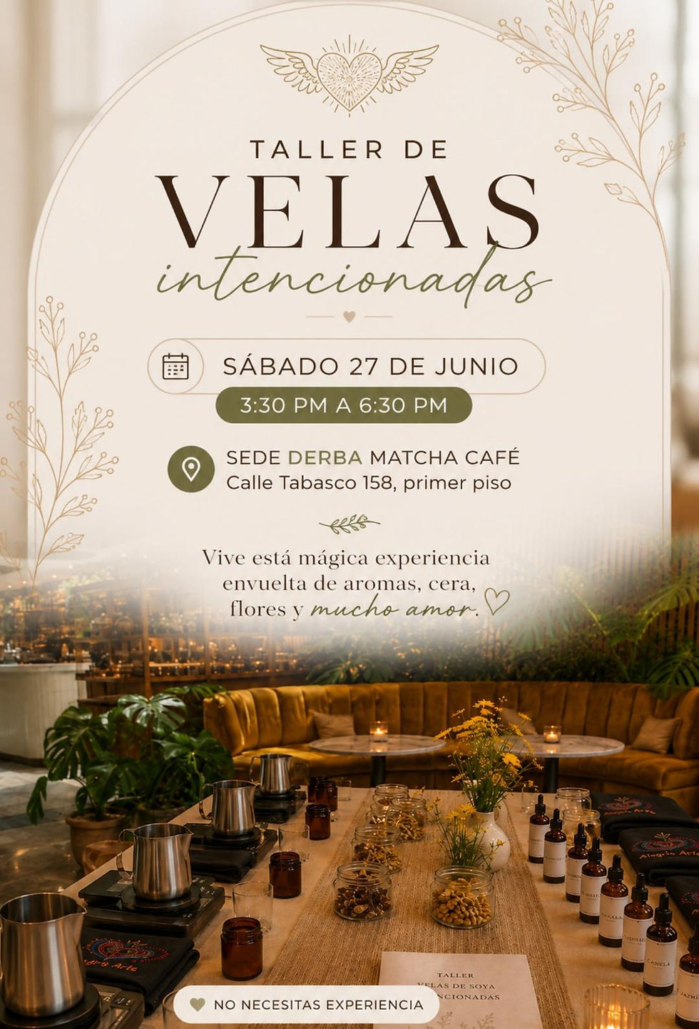 Taller velas de Soya 27 de Junio