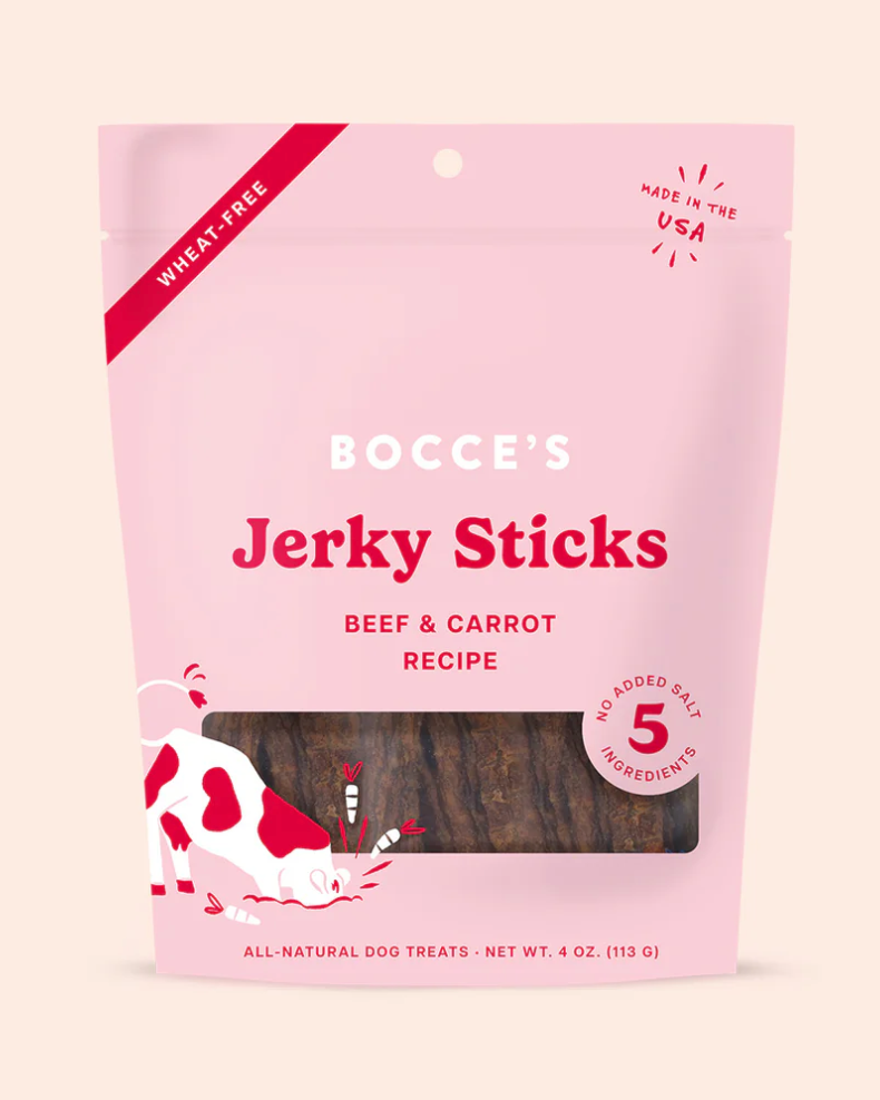 BOCCE'S Jerky Sticks - Beef & Carrot