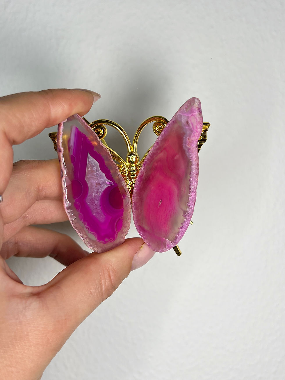 Thumbnail: Agate butterfly pink