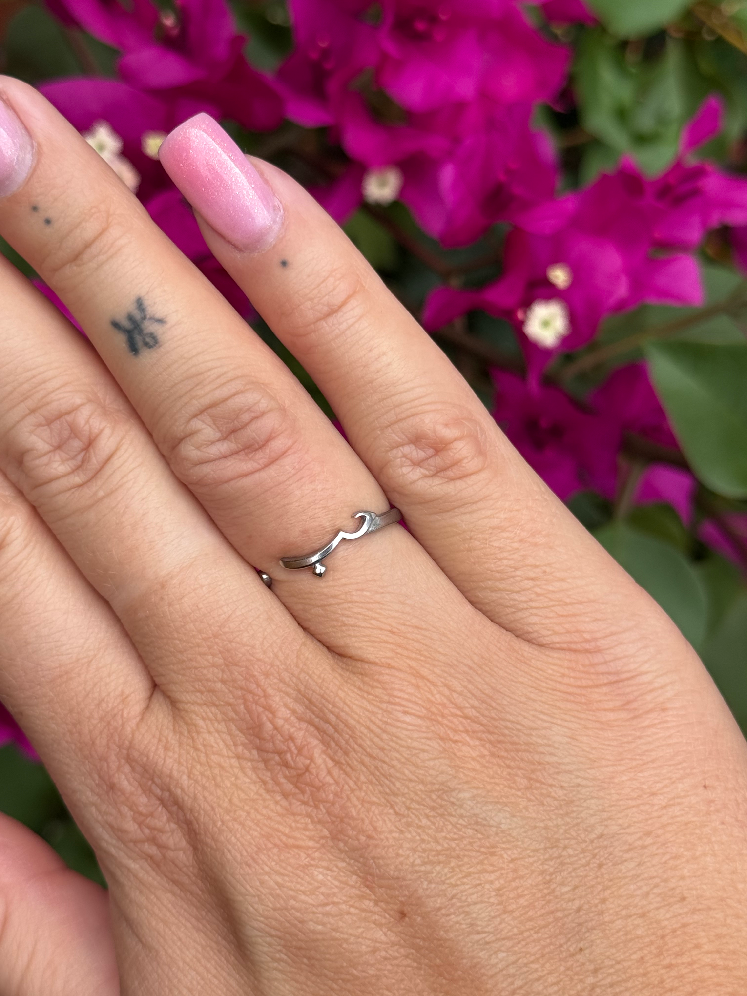 Stainless steel ring zilver Arabisch Liefde - حب