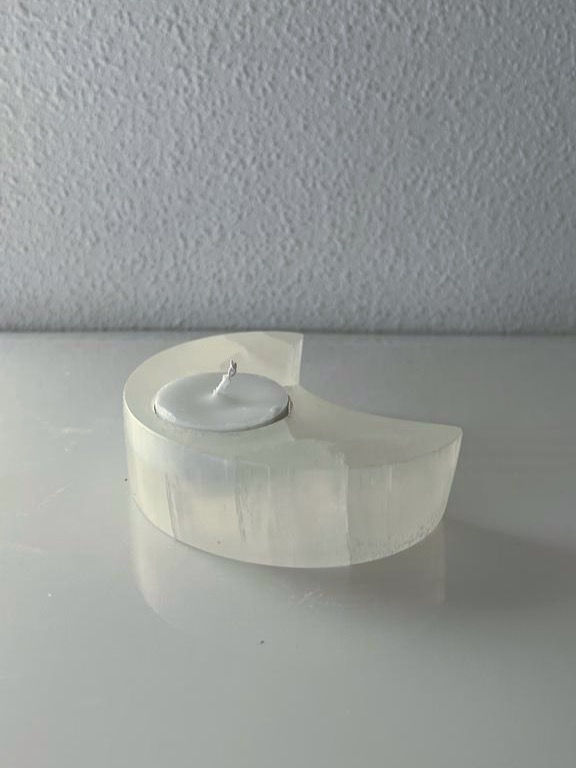 Thumbnail: Selenite Moon candle holder