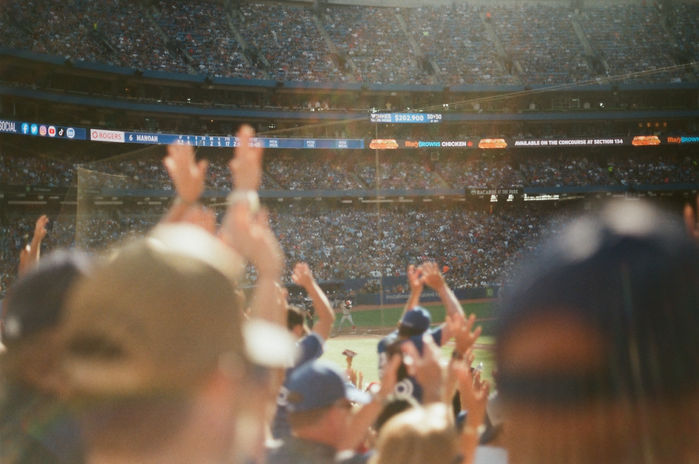 toronto blue jays fans celebrating