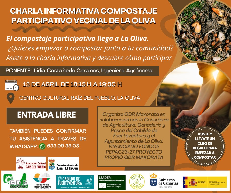 Charla informativa sobre compostaje participativo vecinal en La Oliva