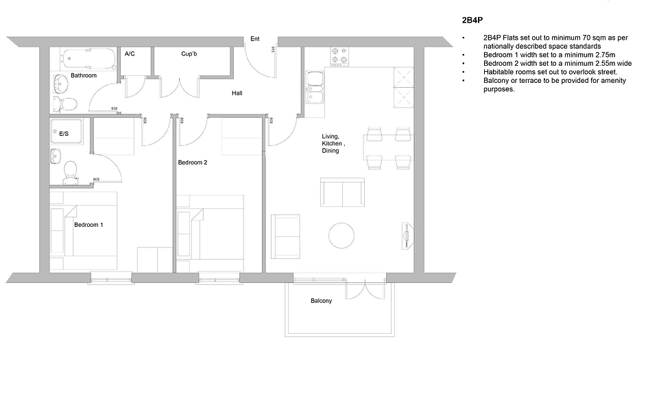TYPICAL 2 BED 4 PERSON FLAT