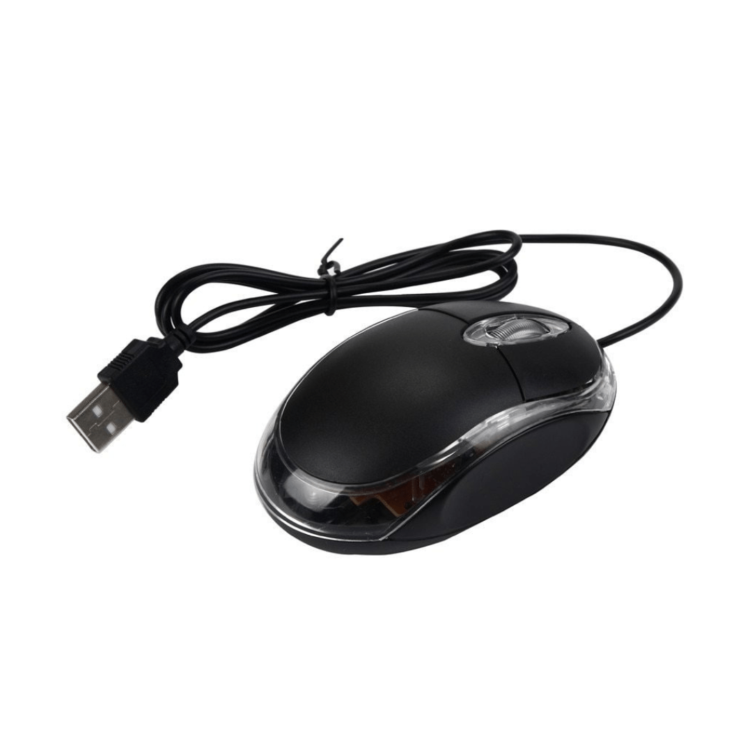 Mouse optico con cable