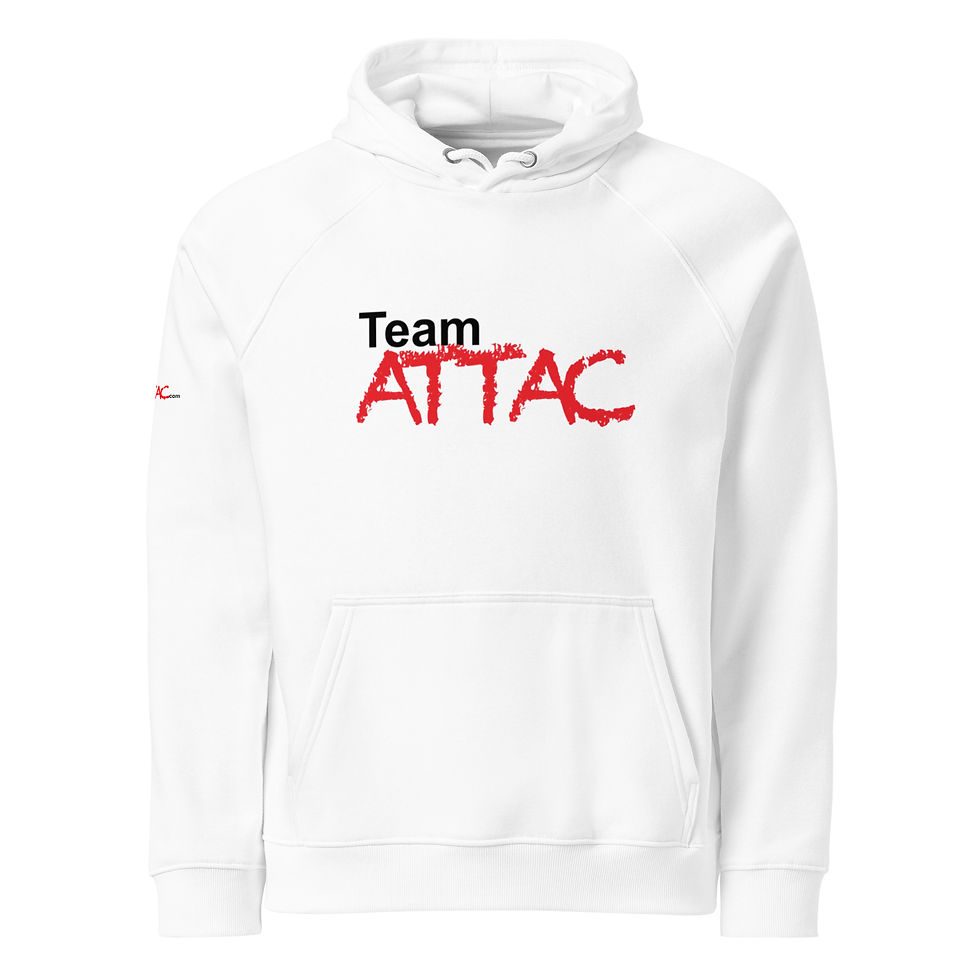 Thumbnail: Team ATTAC Unisex eco raglan hoodie