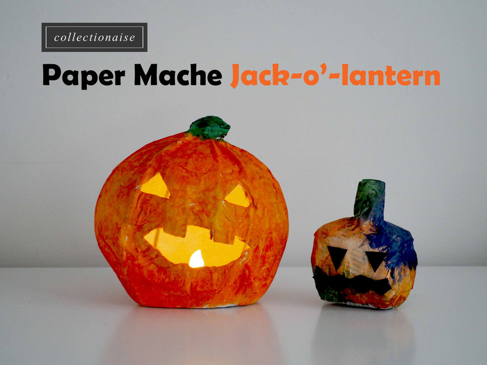 Make Your Own Paper Mache Jacko'lantern