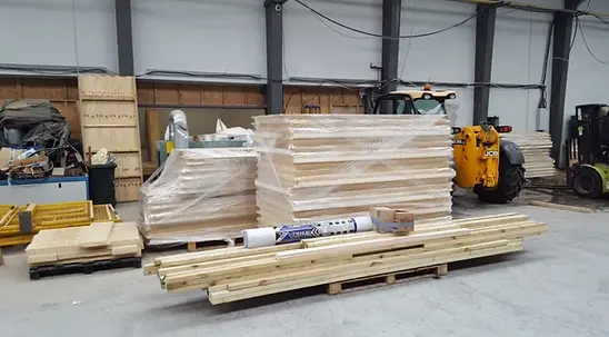 Garden room flat pack kit