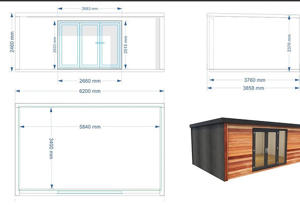  Garden room dimensions