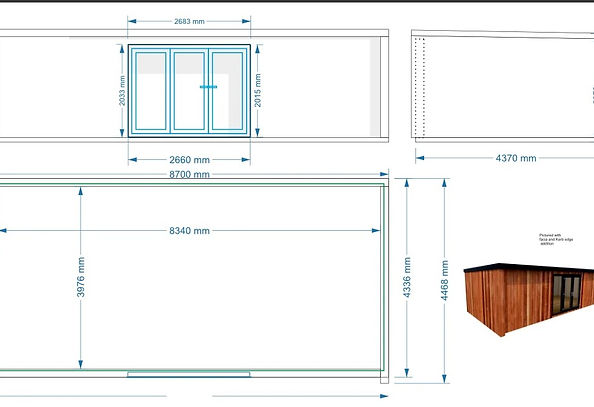 Garden room dimensions