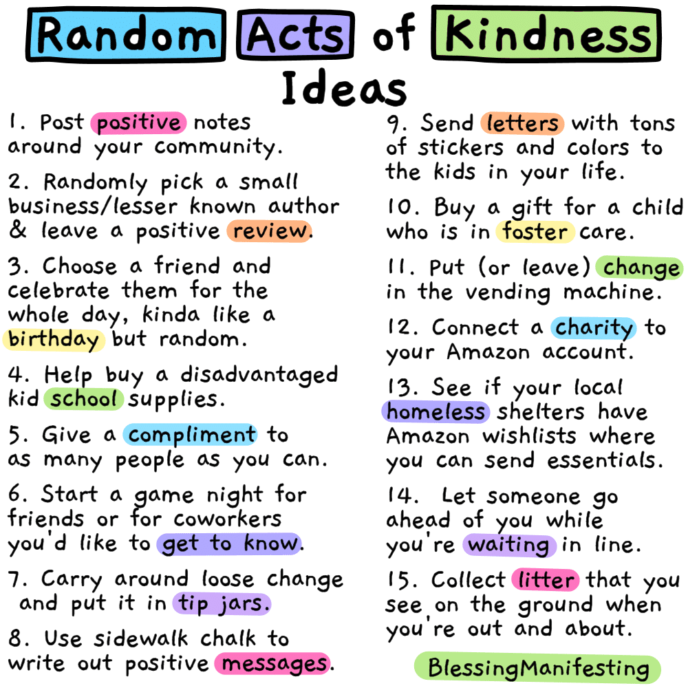 New Year Random Acts Of Kindness