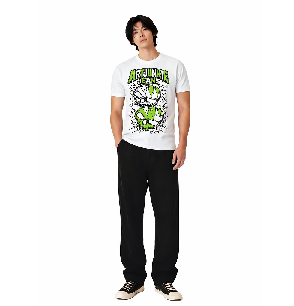 Thumbnail: Artjunkie Retro 2 Skull Tshirt