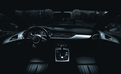 Vista interior do carro