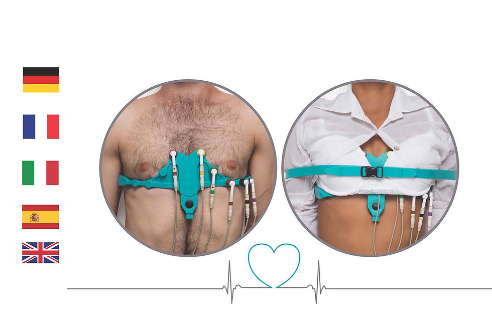 Levmed ECG Electrodes belt at Medica 2019