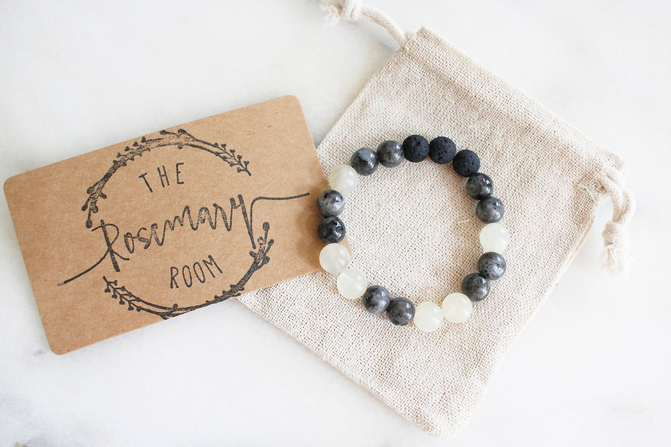 Thumbnail: Lava Beaded Bracelet, Diffuser Bracelet, Essential Oil Bracelet, Essential Oil 