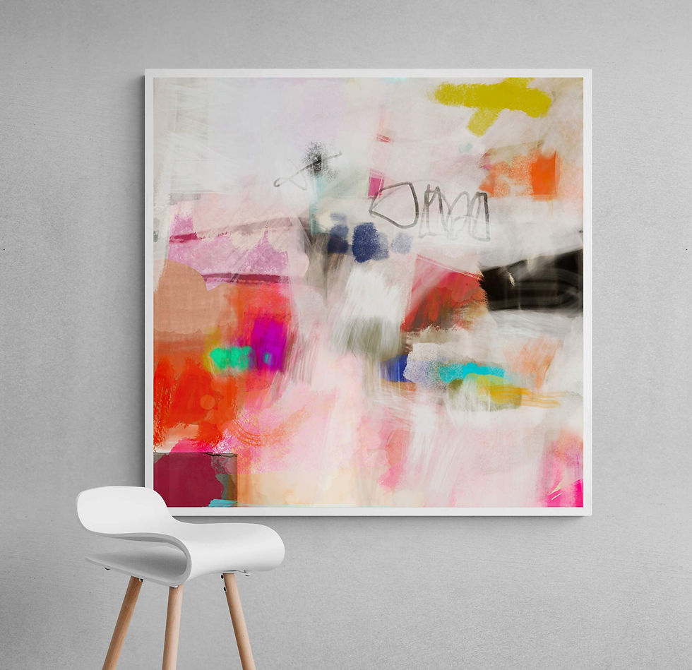 Thumbnail: Modern abstract wall art, Wall Art Print, Abstract painting , Extra large wall 