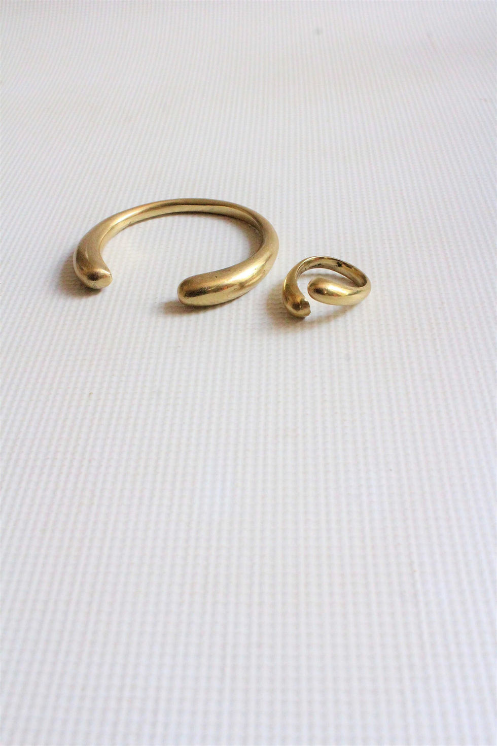 Thumbnail: Brass cuff-Stacking bracelet-Cuff band-Brass bracelet-Solid brass cuff-Gold cuf