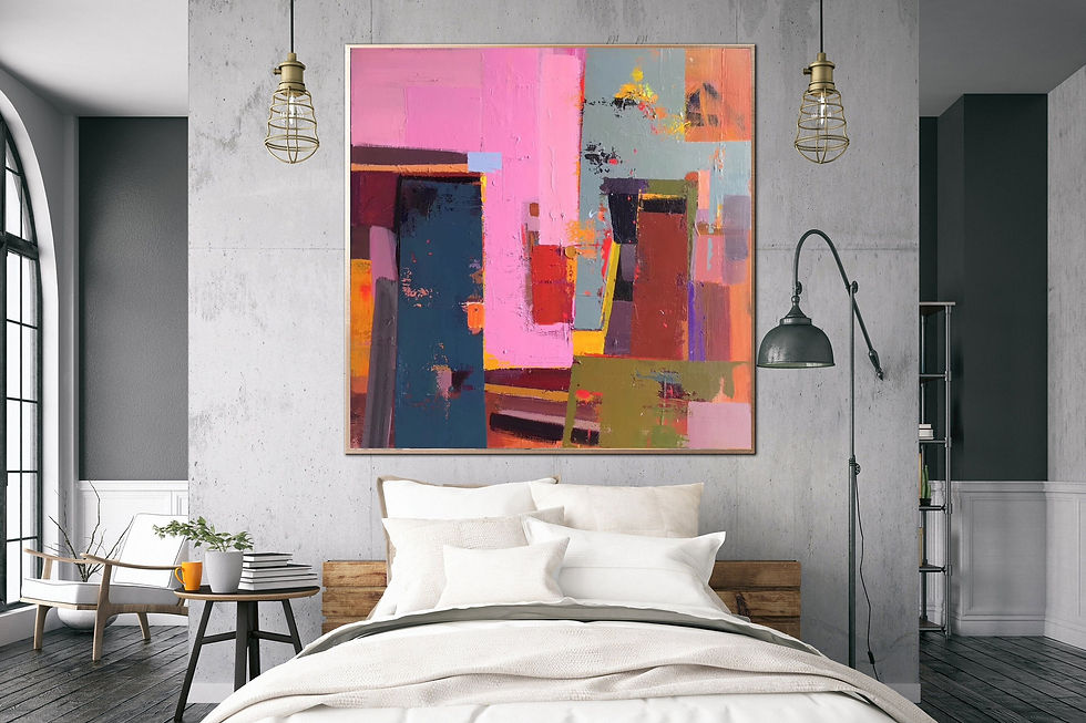 Thumbnail: Abstract Painting Original Abstract Original Canvas Large Abstract Wall Art Pin