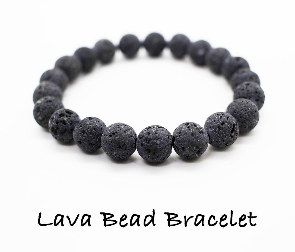 Thumbnail: Lava Beaded Bracelet, Diffuser Bracelet, Essential Oil Bracelet, Essential Oil 
