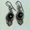 Thumbnail: Purple Iolite and Fancy Sterling Silver Earrings