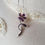 Thumbnail: Rhodolite Garnet Flower Sterling Silver Pendant Necklace