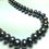 Thumbnail: Black Peacock 5x8mm Pearl Necklace