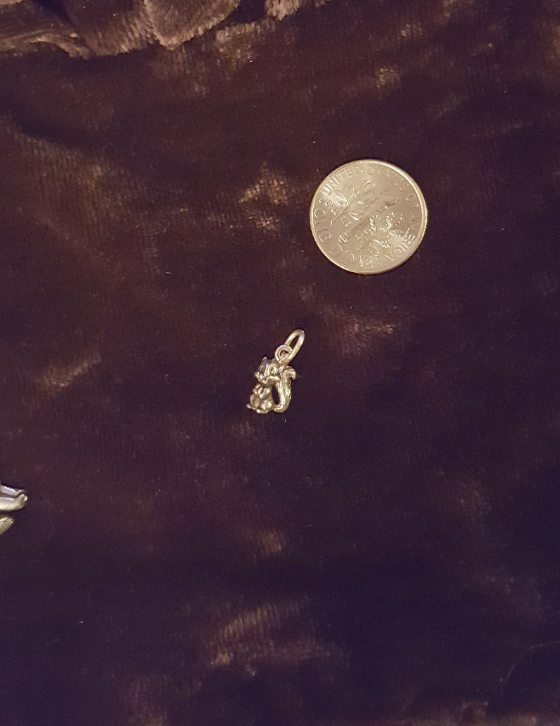 Thumbnail: Tiny  Chipmunk or Squirrel Pendant/Charm